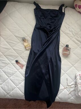 Windsor | Dresses | Windsor Alexia Formal High Slit Illusion Dress |  Poshmark